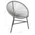 Silla redonda de cuerdas de jardín ratán sintético