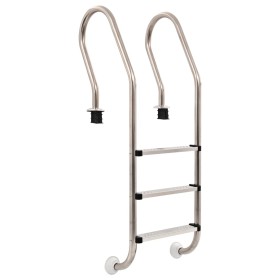 Escalera de piscina 3 peldaños acero inoxidable 304 120