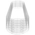 Arriate de gaviones de hierro galvanizado 400x100x50