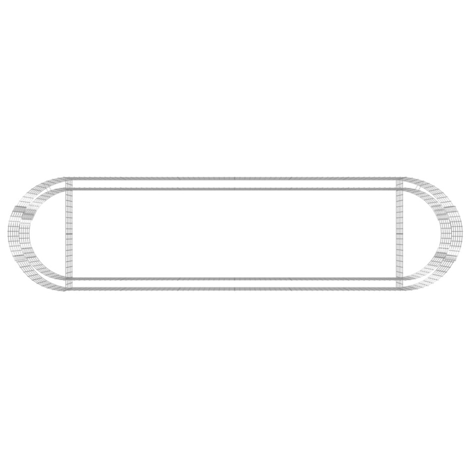 Arriate de gaviones de hierro galvanizado 400x100x50