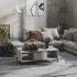 Mesa centro madera contrachapada gris hormigón 103,5x60x35