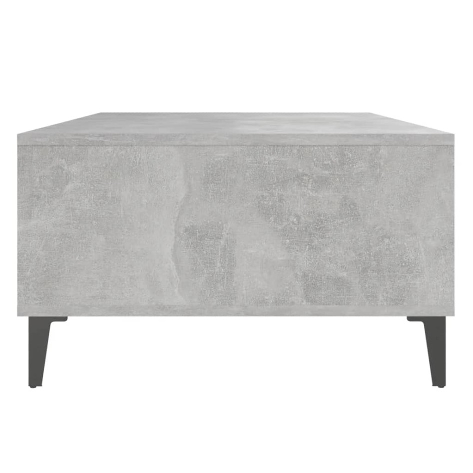 Mesa centro madera contrachapada gris hormigón 103,5x60x35