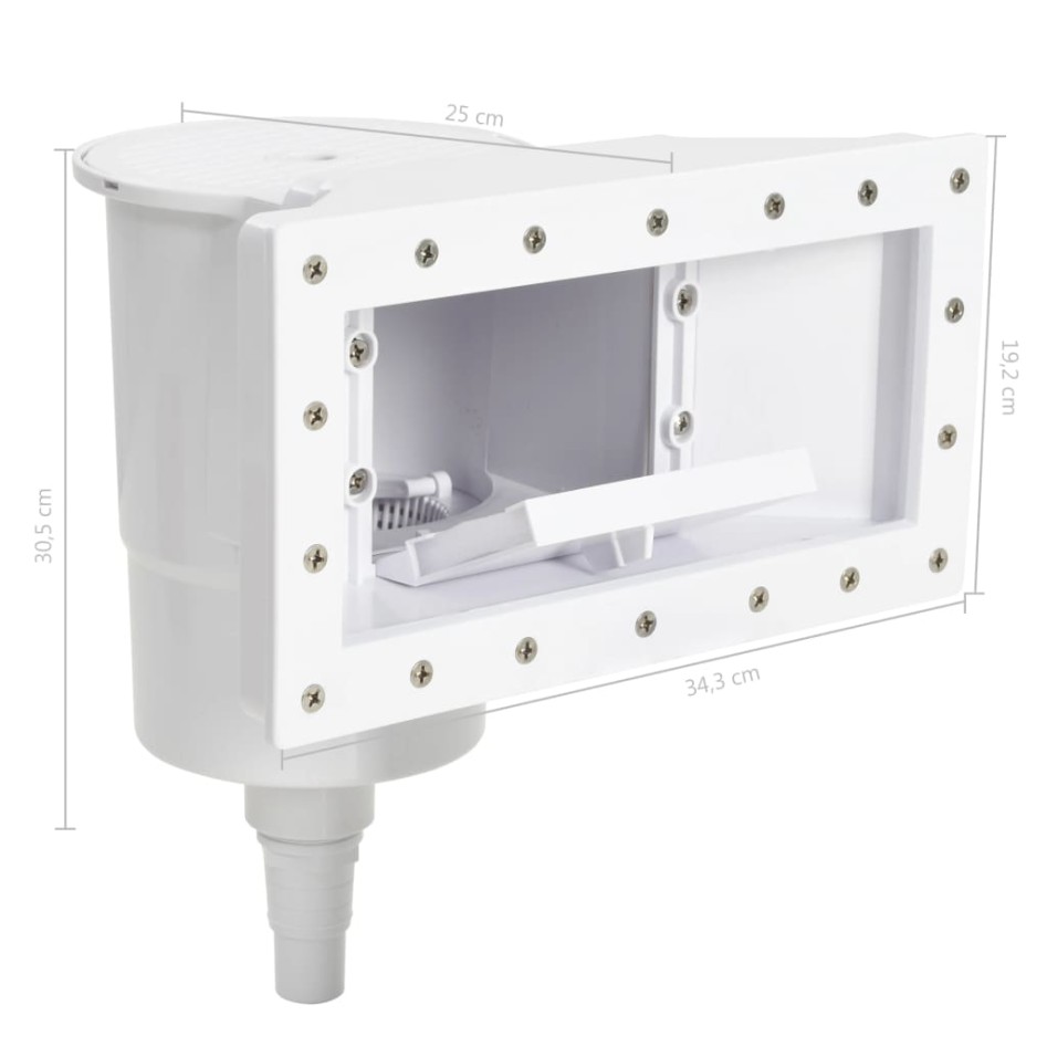 Skimmer de piscina de boca ancha de 11 piezas 34,3x25x30,5