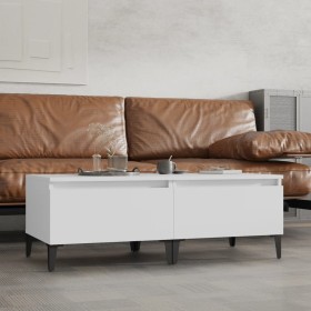 Mesas auxiliares 2 uds madera contrachapada blanco 50x46x35