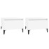 Mesas auxiliares 2 uds madera contrachapada blanco 50x46x35