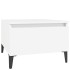 Mesas auxiliares 2 uds madera contrachapada blanco 50x46x35