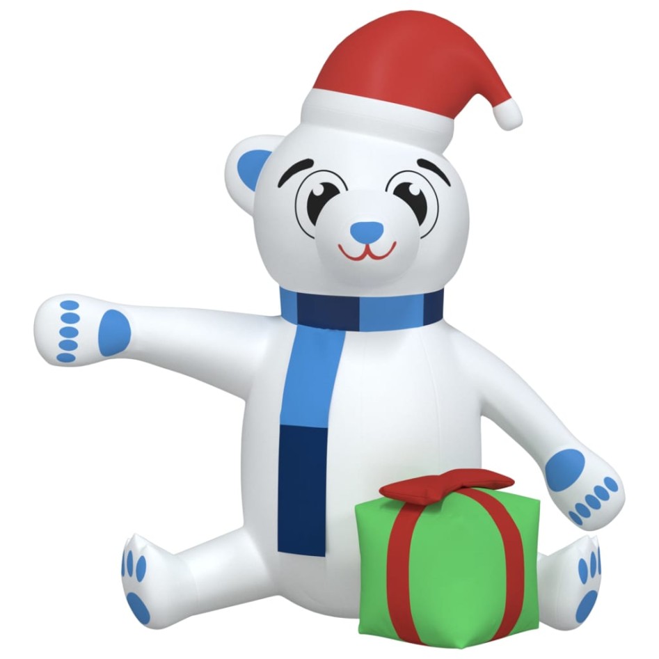 Osito de peluche inflable de Navidad LED 240