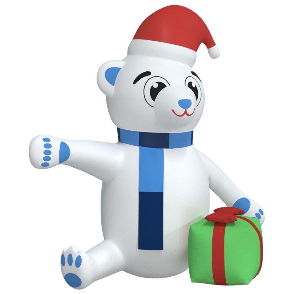 Osito de peluche inflable de Navidad LED 240