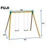 Columpio Doble Fuji Asientos Con cadenas