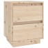 Mesitas de noche 2 uds madera maciza de pino 40x35x50
