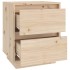 Mesitas de noche 2 uds madera maciza de pino 40x35x50