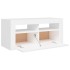 Mueble de TV con luces LED blanco 90x35x40