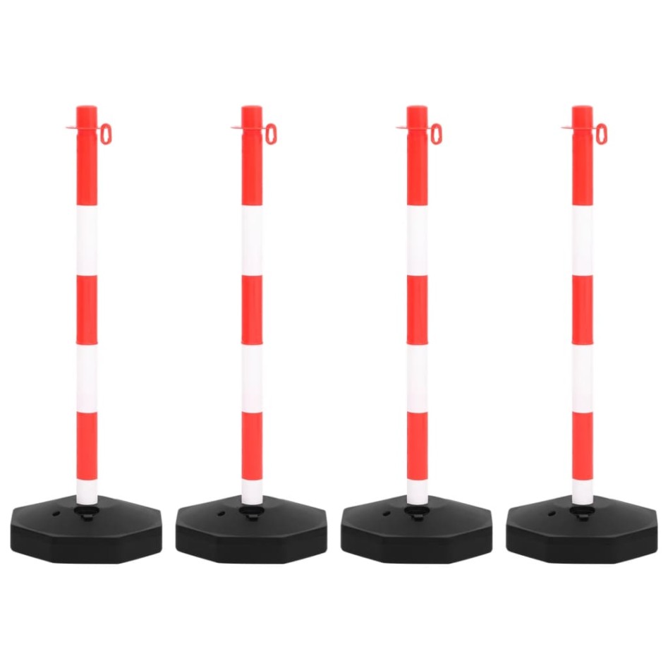 Juego de barrera con postes y cadena plástico 10