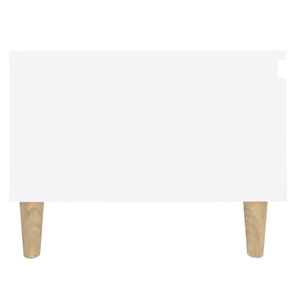 Mesas auxiliares 2 uds madera contrachapada blanco 50x46x35