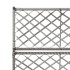 Enrejado y arriate 2 macetas ratán sintético gris 58x30x107
