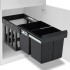 Cubo de basura de cocina extraíble reciclaje cierre suave 36
