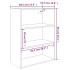 Armario colgante de pared blanco 69,5x32,5x90