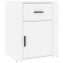 Mesita de noche madera contrachapada blanco 50x36x60