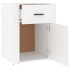Mesita de noche madera contrachapada blanco 50x36x60