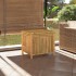 Caja de almacenaje de jardín bambú 60x52x55