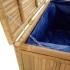 Caja de almacenaje de jardín bambú 60x52x55