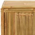 Caja de almacenaje de jardín bambú 60x52x55
