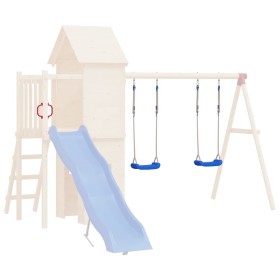 Columpios con cuerdas 2 unidades polietileno azul 37x15