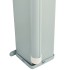 Toldo lateral retráctil para patio marrón 140x600