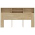 Mueble cabecero color roble Sonoma 180x19x103,5