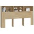 Mueble cabecero color roble Sonoma 180x19x103,5
