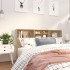 Mueble cabecero color roble Sonoma 180x19x103,5