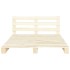 Estructura de cama de palés madera maciza de pino 140x200
