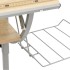 Mesa de dibujo madera y acero gris y roble 110x53x(58-87)