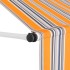 Toldo manual retráctil 150 cm amarillo y azul