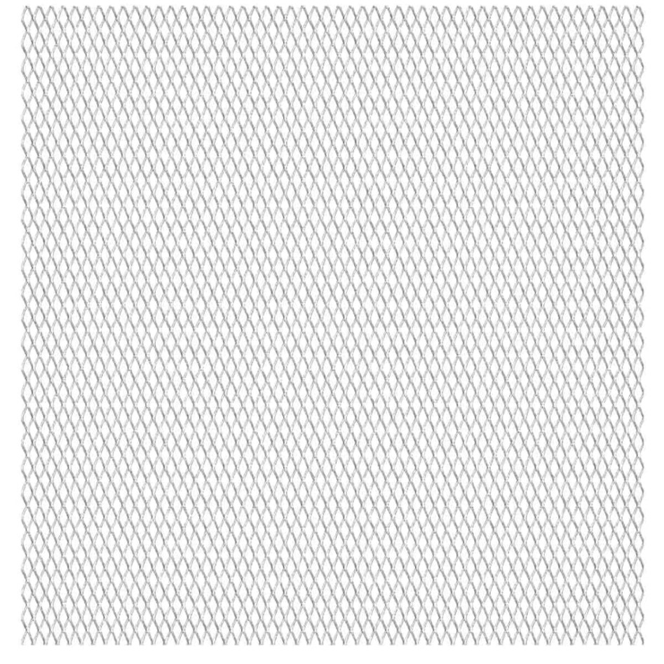 Valla alambrada jardín acero inoxidable 100x85 cm