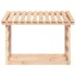 Leñero de madera maciza de pino 108x64,5x78