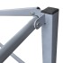Carpa plegable profesional acero gris antracita 2x2