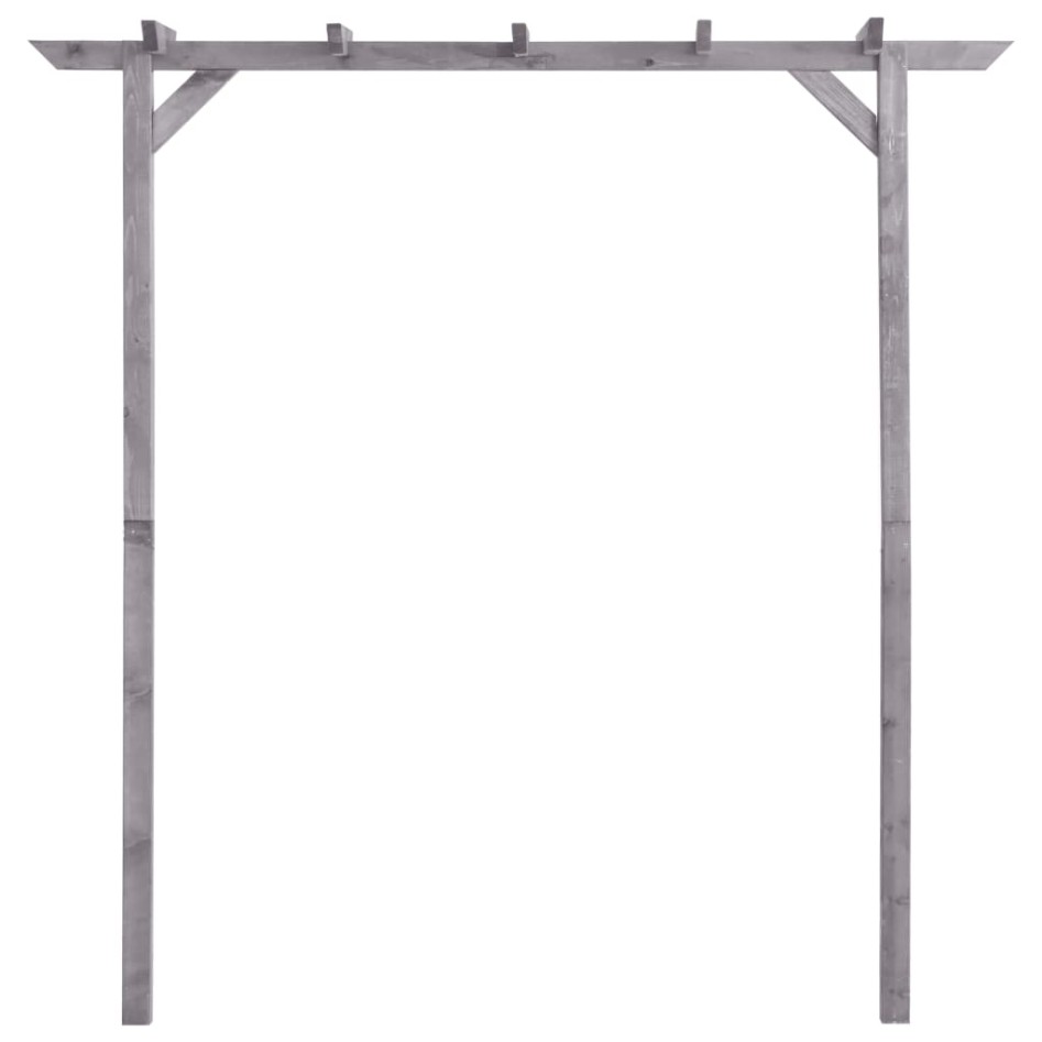 Pérgola de jardín de madera de pino impregnada 200x40x205