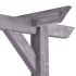 Pérgola de jardín de madera de pino impregnada 200x40x205