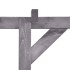 Pérgola de jardín de madera de pino impregnada 200x40x205