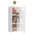 Armario pared madera contrachapada blanco brillo 34,5x34x90