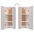 Armario pared madera contrachapada blanco brillo 34,5x34x90