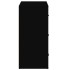 Aparador de madera contrachapada negro 80x33x70