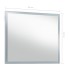 Espejo de pared de baño con LED 80x60