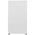 Armario de baño madera contrachapada blanco brillo 60x33x61