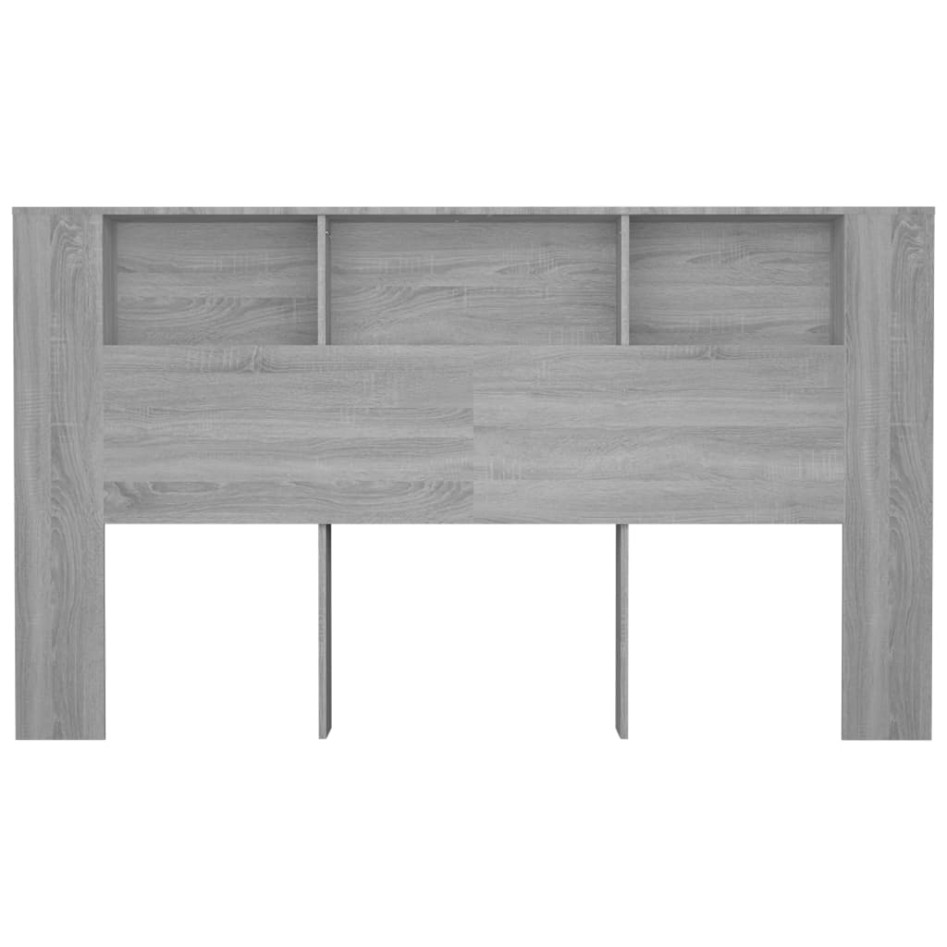 Mueble cabecero gris Sonoma 180x18,5x104,5