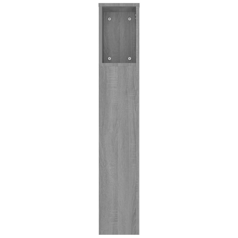 Mueble cabecero gris Sonoma 180x18,5x104,5