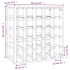 Botellero madera maciza de pino 58,5x33x60,5