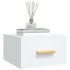 Mesitas de noche de pared 2 uds blanco 35x35x20