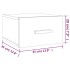 Mesitas de noche de pared 2 uds blanco 35x35x20
